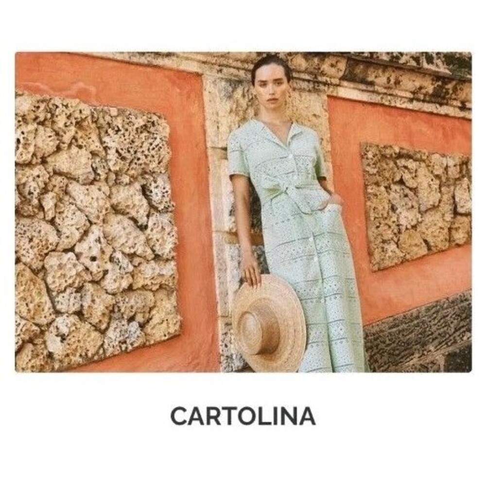 Cartolina Nantucket Ophelia Eyelet Dress Light Green Midi Button Front Belted L
